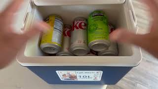 10L Portable Cooler Review Insulated Hard Ice Chest for Camping BBQ