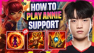 LEARN HOW TO PLAY ANNIE SUPPORT LIKE A PRO! - T1 Keria Plays Annie Support vs Bard! | Season 2023