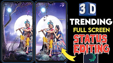 3D Trending Behind Object Status Video Editing || Alight Motion 4k Full Screen Moving Editing