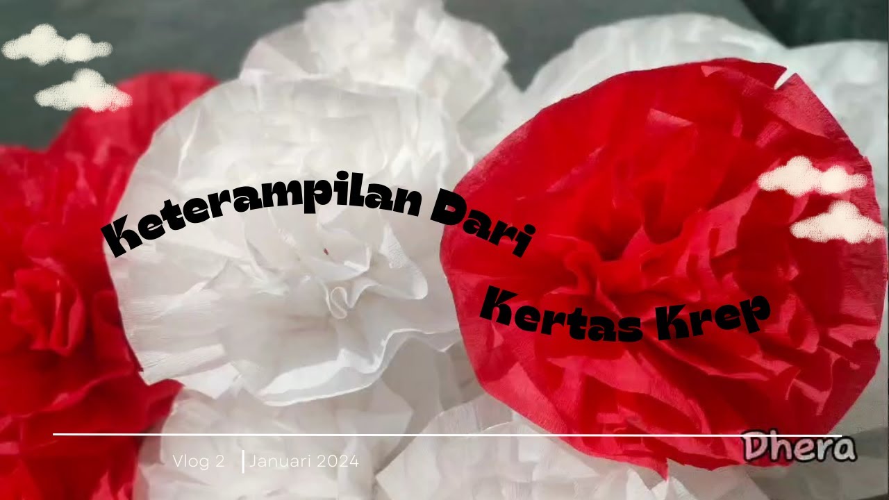Cara Membuat Bunga Yang Cantik dan Simpel Dari Kertas Krep YouTube