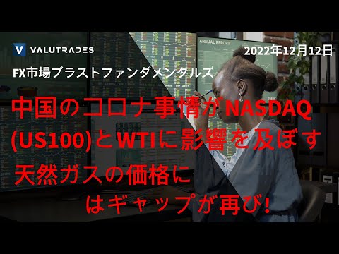 中国のコロナ事情がNASDAQ (US100)とWTIに影響を及ぼす/ 天然ガスの価格にはギャップが再び!