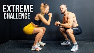 Extreme Squat Challenge With Girlfriend