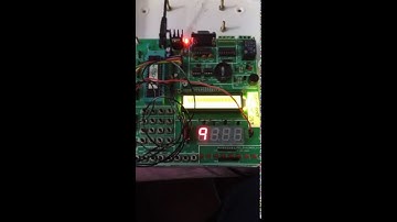 SINGLE 7 SEGMENT(COMMON ANODE) INTERFACE TO PIC18F452
