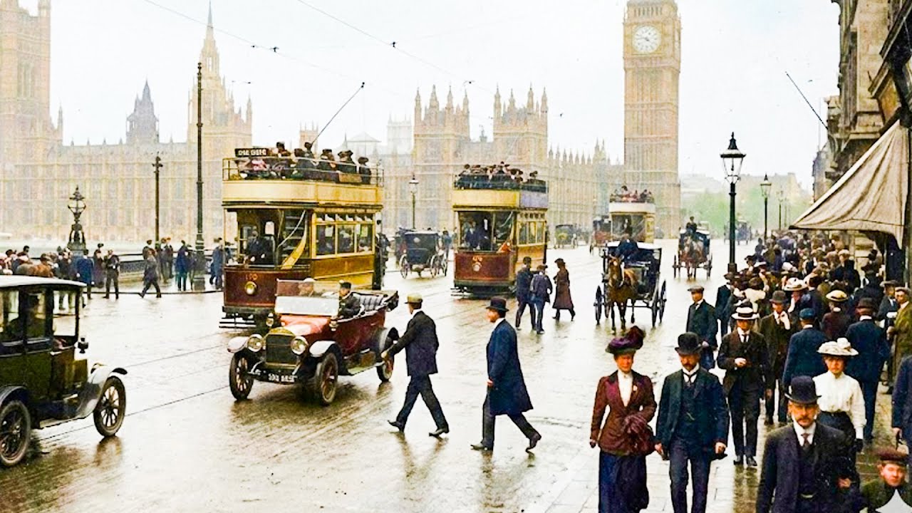 1912 Inpecter 1912 London: Archival Footage of Edwardian Life (Remastered & Subtly ...