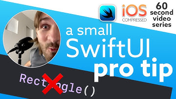 SwiftUI pro tip. Are you writing too much code? | iOS Compressed: 60-second video series