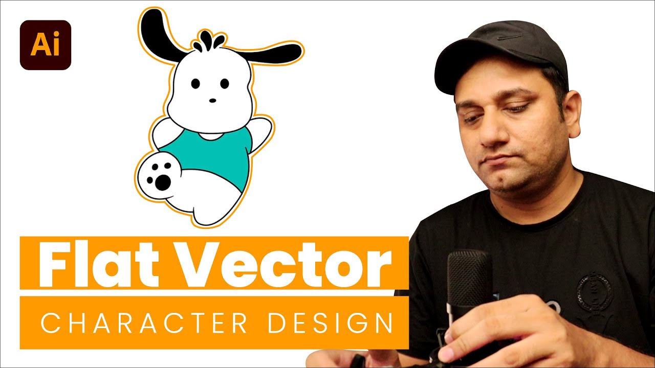 Flat Vector Character Design in Illustrator | Adobe Illustrator Course ...