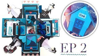 HƯỚNG DẪN LÀM LOVE BOX NGÔI NHÀ (Phần 2)- Exploding Box Tutorial Ep.2 - NGOC VANG Handmade