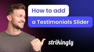 How to add a Testimonials Slider to Strikingly
