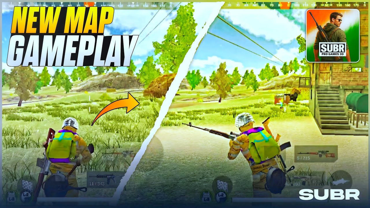 😱 Survival Unknown Battleroyale New Map Gameplay | Subr New Varinga Map Gameplay 🔥| SUBR New Update 