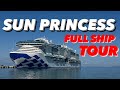 Ultimate  ship tour of sun princess ship 4k