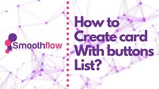 How to create card with buttons list?