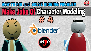 How to RIG, Solve Rigging Problem in Blender 3D Animation Tool || MJO Character Modeling Tutorial #4