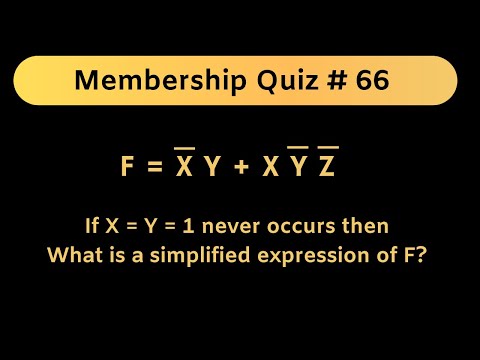 Boolean Function Minimization (Digital Electronics) | Membership Quiz # 66
