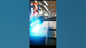 NAEC Robotic Welding System Application Site#welding #robotic#steelstructure#automatic #fabrication