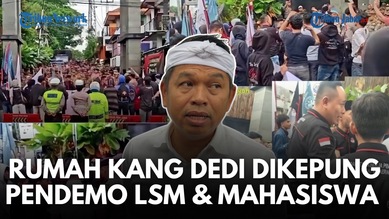 LEMBUR PAKUAN MEMANAS! Kediaman Gubernur Jabar Dedi Mulyadi Digeruduk Jadi Sasaran Aksi Demo