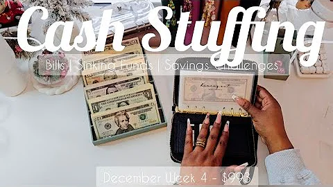 Cash Stuffing $993 💸 | December Paycheck Reset | Single Mom Budget | Happy Mail