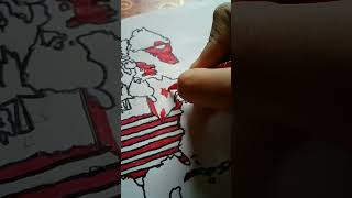 Canada🇨🇦🇨🇦drawing in north america