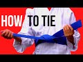 HOW TO TIE A KARATE BELT