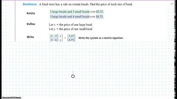 Algebra 2 Chapter 4.7 Inverse Matrices & Systems