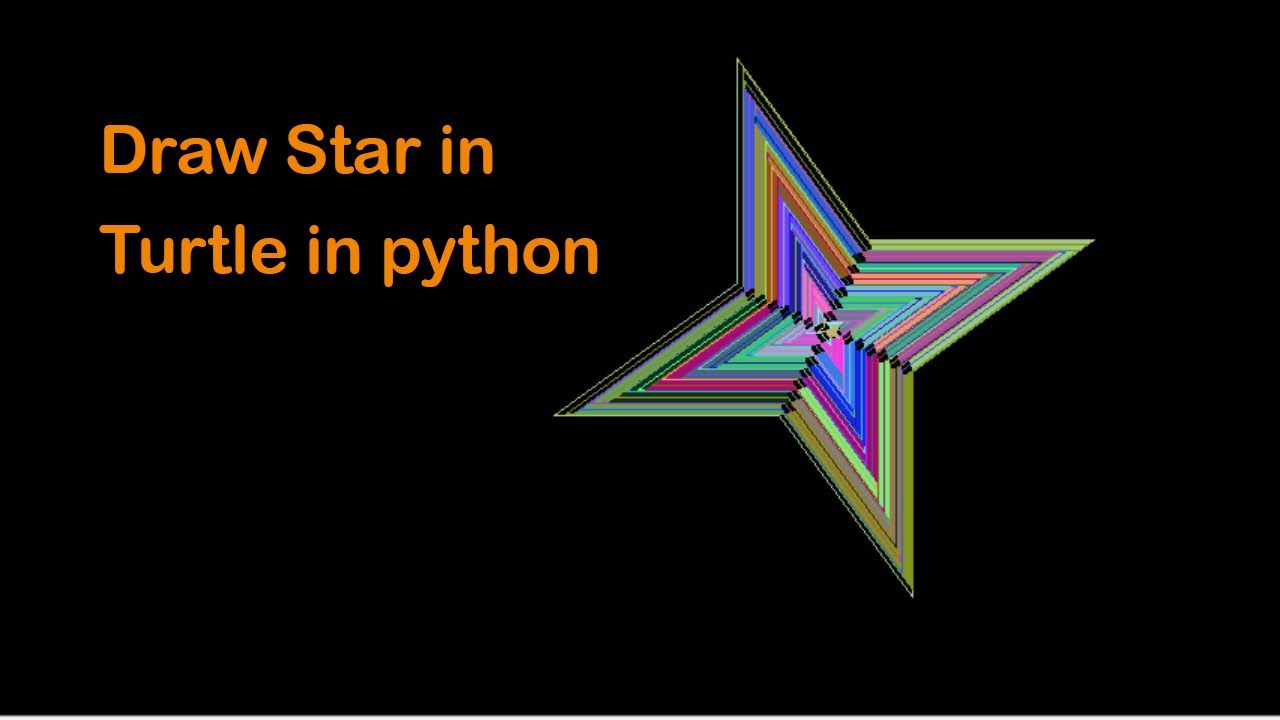 Amazing draw Star using Turtle in python episode 11 - YouTube