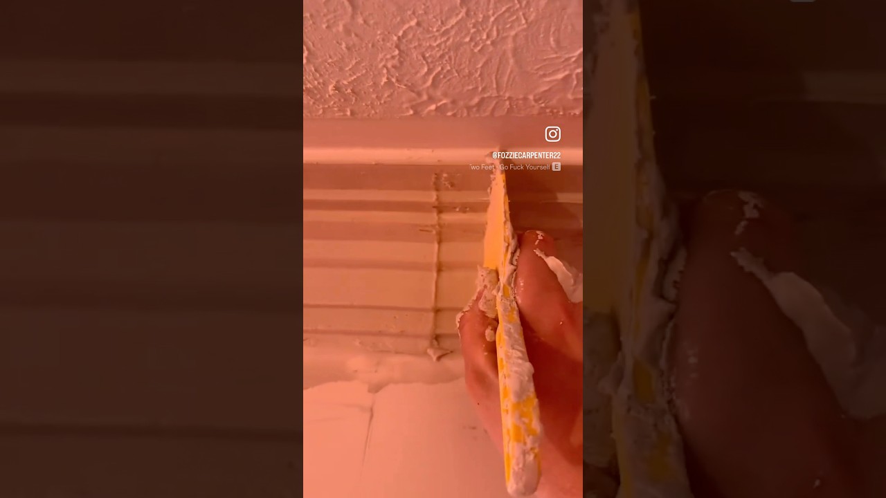 Plaster Crown Moulding Repair. Traced profile of crown onto a plastic 6" drywall knife.