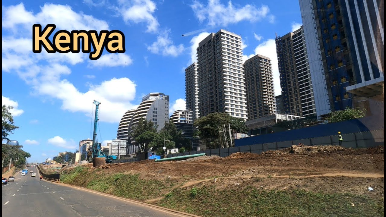 Drive from Nairobi CBD to Safaricom House along waiyaki way Nairobi Expressway construction progress
