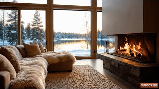 Snowy Mountain Cabin: 10Hz Alpha Waves for Relaxing & Creative Work ❄️🏠
