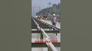 Chenab Bridge Railway Bord CEO visit World highest railway bridge #vlog #shorts