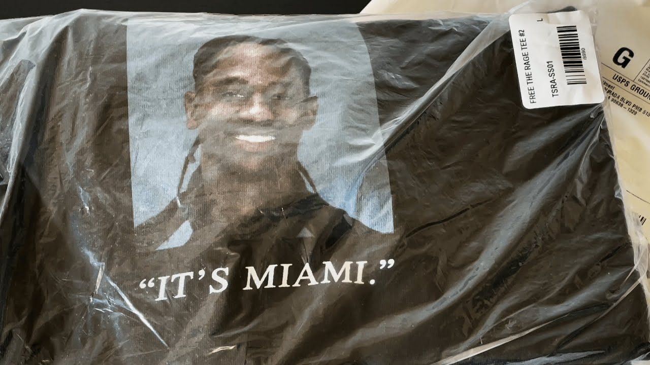 Travis Scott "It's Miami" Mugshot T-Shirt 🌴
