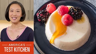 How to Make ButtermilkVanilla Panna Cotta with Berries and Honey with Lan Lam