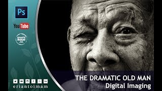 The Dramatic Old Man | photoshop editing screenshot 1