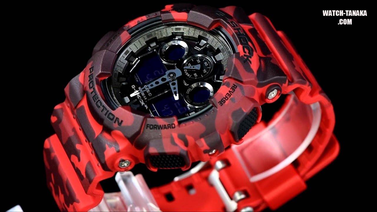 時計 CASIO G-SHOCK GA-100CM RED CAMOUFLAGE 楽天市場】CASIO カシオ G-SHOCK ジーショック Gショック gshock