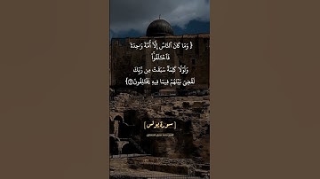 سورة يونس الآية ١٨ و ١٩ بصوت الشيخ محمد صديق المنشاوي