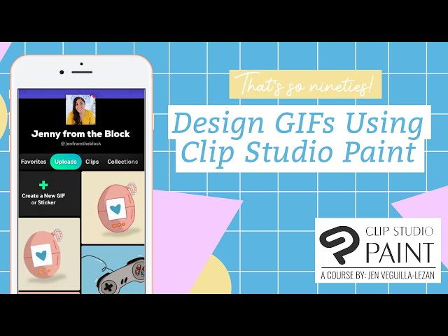 Aprenda a criar GIF nostálgicos dos 90 no Clip Studio Paint