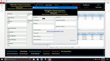 Video Tutorial on how to use the Micro-Finance Database.