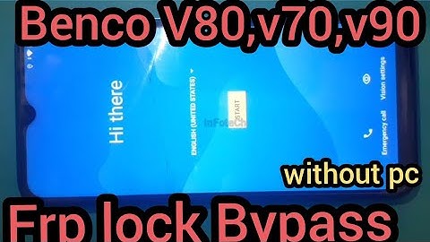 Benco V80/V60/V70/V90Frp lock 🔐 Bypass 2022 without Pc /Benco AE9010 Frp Bypass 100% 💪 working