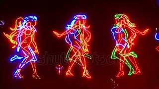 dancing girls neon sign Stock Footage Video (100% Royalty-free)...