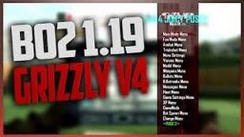 BLACKOPS 2 1.19- GRIZZLY V4 MOD MENU/GSC + FREE DOWNLOAD!