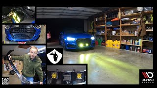 homepage tile video photo for 2018 Audi S3: Episode 118: Unboxing My First Splitter Ever and Installing Custom Fog Lights