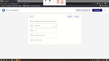 How to answer a quiz in Edmodo