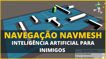 IA Para Inimigos  - Movimentação do Inimigo Com NavMesh 3D - Unity IA - Inteligência Artificial