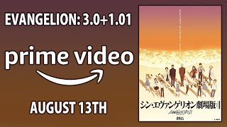 Evangelion: 3.0+1.01 coming to Prime Video on August 13th