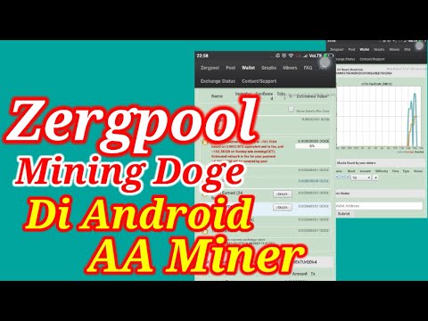 Mining Doge Di Android | Zergpool U0026 AAminer