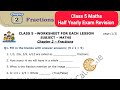 Class 5 Worksheet for Exam Practice / Join for monthly class / Half Yearly Exam Revision / Important