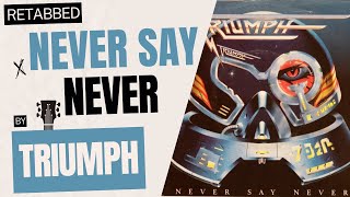 PDF Sample Never Say Never guitar tab & chords by Triumph.