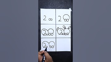 how to draw rabbit 🐇 🐰 for Number 200 #shorts