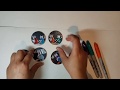 Sharpie Pens Art. Fridge Magnet -DIY Craft Project. Cute Kitten Magnets with Mod Podge