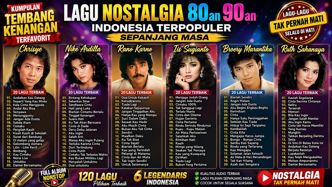 Lagu Sejuta Kenangan - Lagu Lawas Indonesia 80an 90an Terbaik Dari Masa Ke Masa