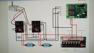 Как подключить автоматику на 12V-24V для откатных ворот. Простая схема с реверсом двигателя на 12V.