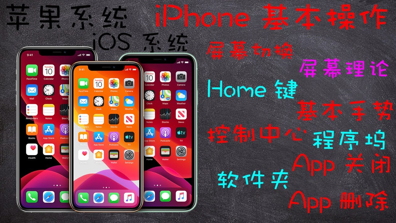 第010期, iPhone的使用，基本操作，基本认识，讲解：Home键，屏幕理论，屏幕切换，程序坞，软件夹，软件移动，软件删除，程序关闭，基本 ...